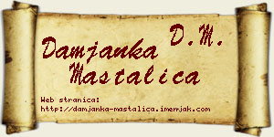 Damjanka Mastalica vizit kartica